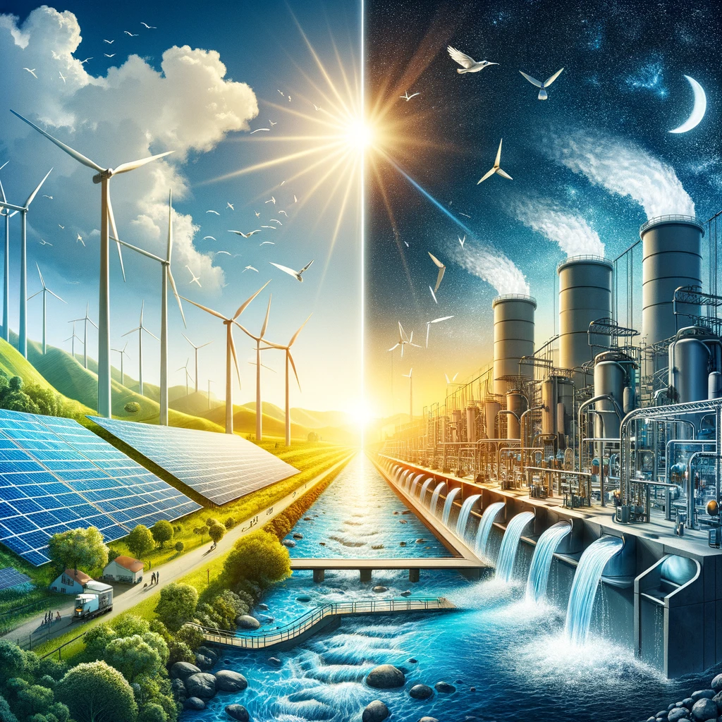 Solar and wind energy